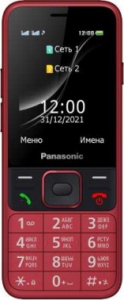 Мобильный телефон Panasonic TF200 32Mb красный моноблок 2Sim 2.4" 240x320 0.3Mpix GSM900/1800 MP3 FM microSD max32Gb